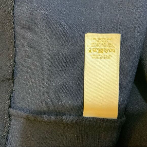 Kate Spade Live Colorfully Blue Top w Embellished Jeweled Neckline size 8 - Picture 7 of 7